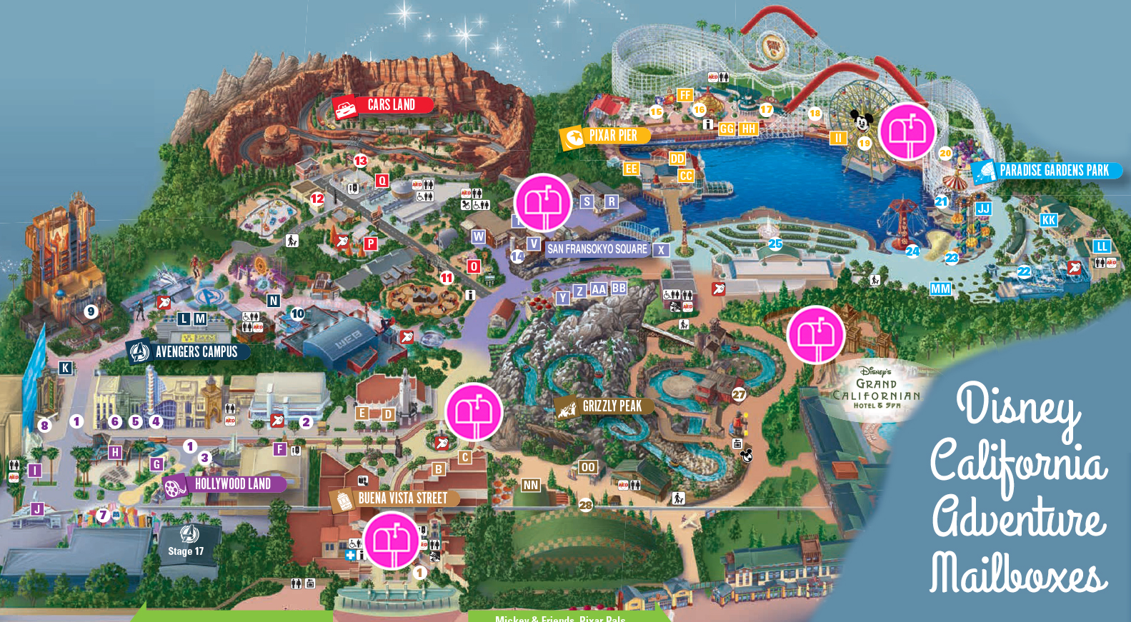 Disney California Adventure mailboxes