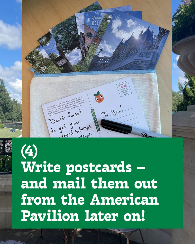 Sending postcards from Walt Disney World