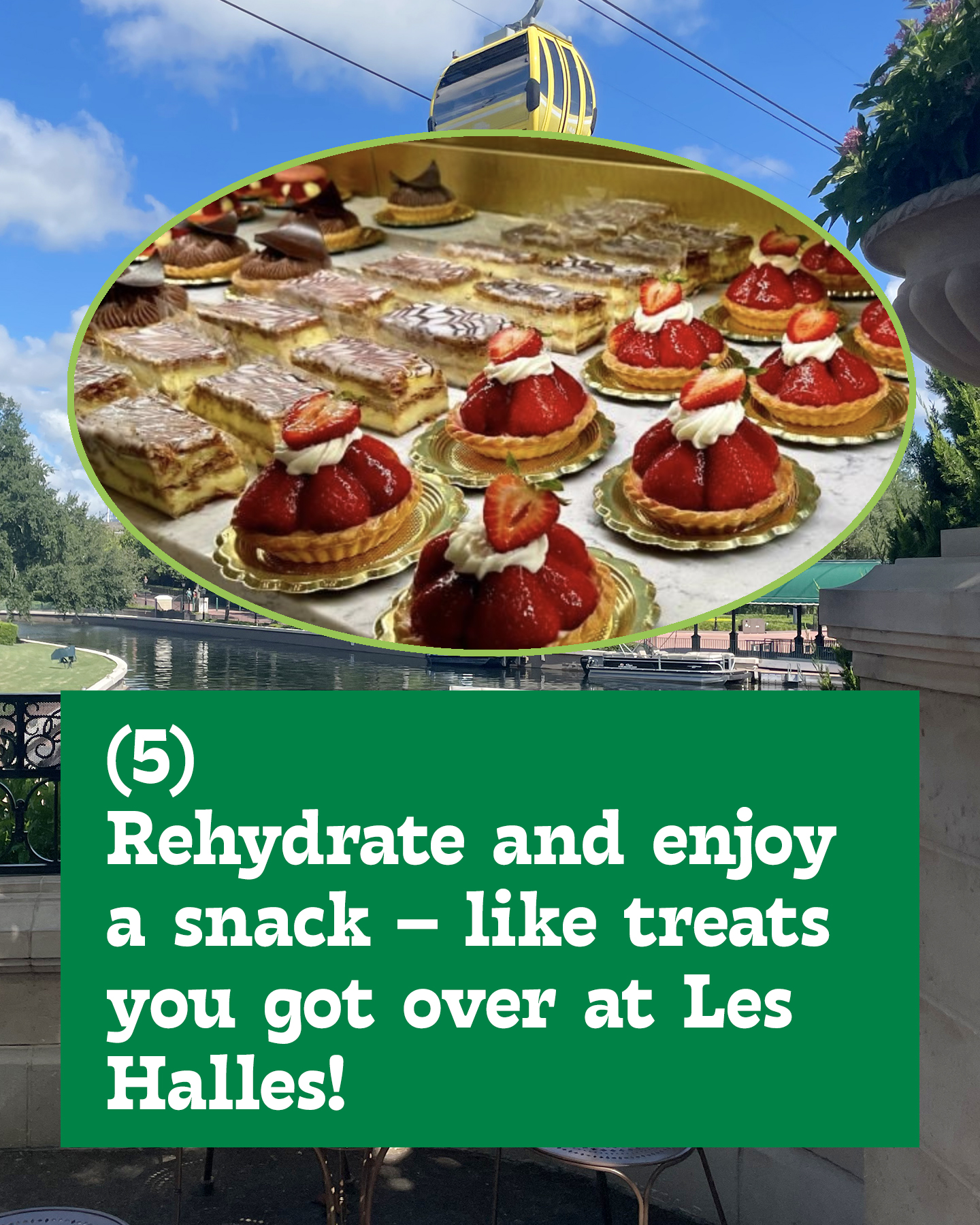 bakery treats from Les Halles patisserie in EPCOT's France Pavilion