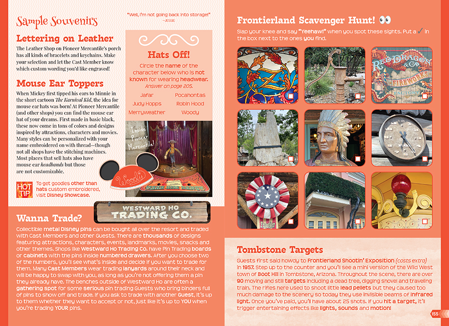 disneyland souvenirs frontierland scavenger hunt